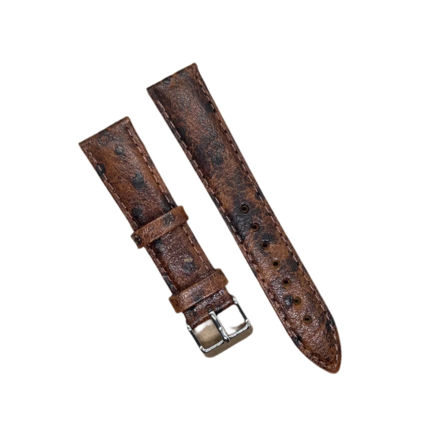 18mm Pattern Leather Watch Strap – Unique Texture and Timeless Style