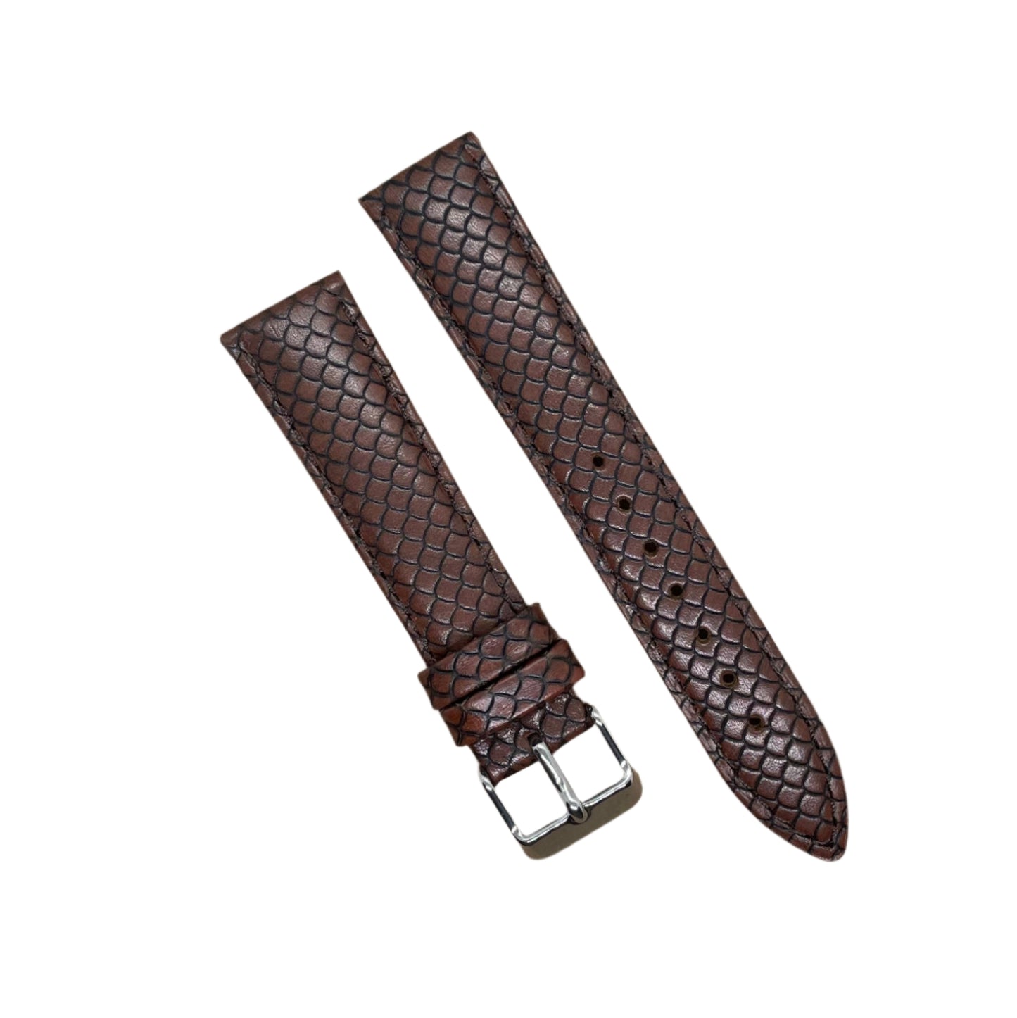 18mm Pattern Leather Watch Strap – Unique Texture and Timeless Style