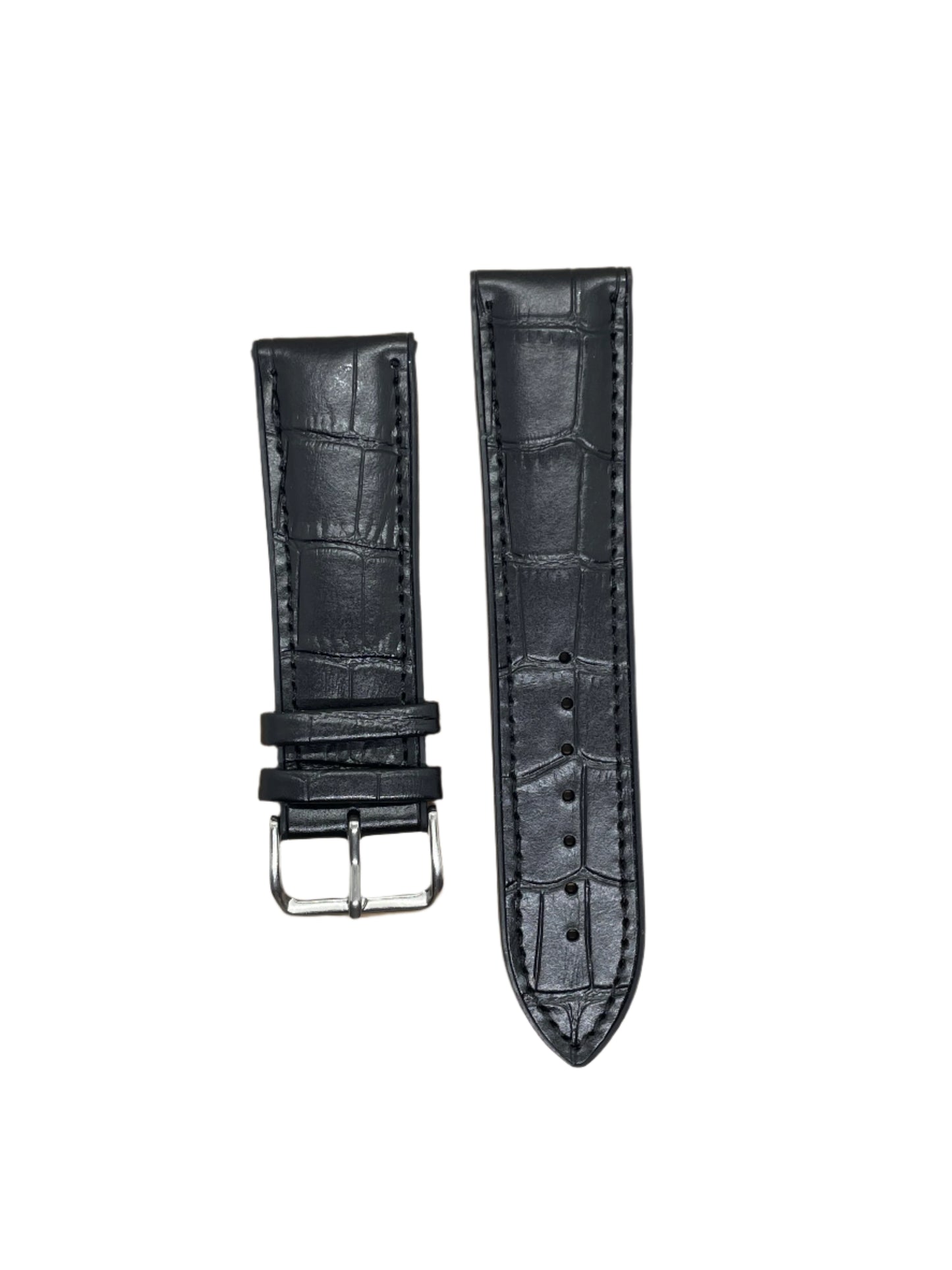 Hybrid Leather & Rubber Watch Strap – 20mm / 22mm / 24mm | Suparv Straps