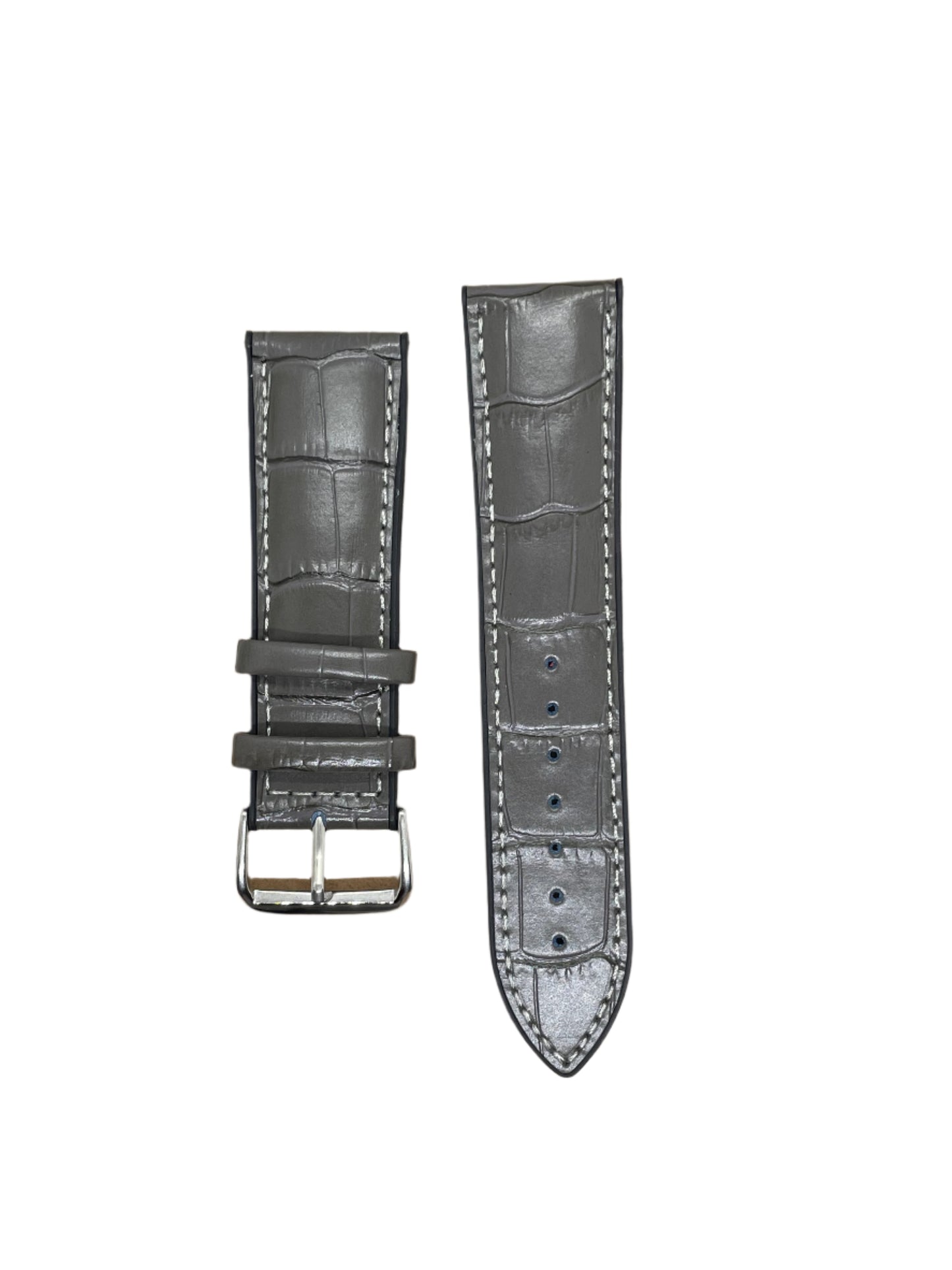 Hybrid Leather & Rubber Watch Strap – 20mm / 22mm / 24mm | Suparv Straps