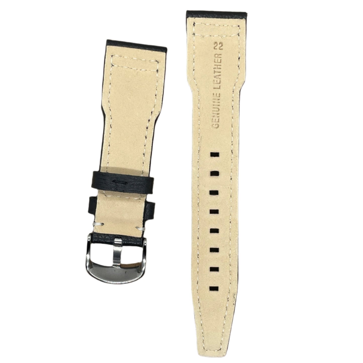 Premium Pilot Style Leather Strap – 22mm