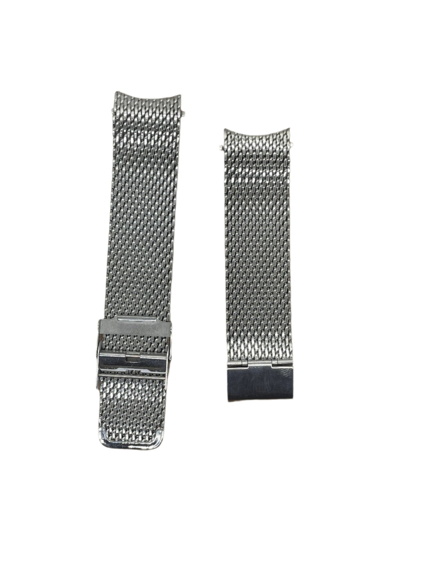 Curved End Milanese Mesh Bracelet – 22mm Stainless Steel