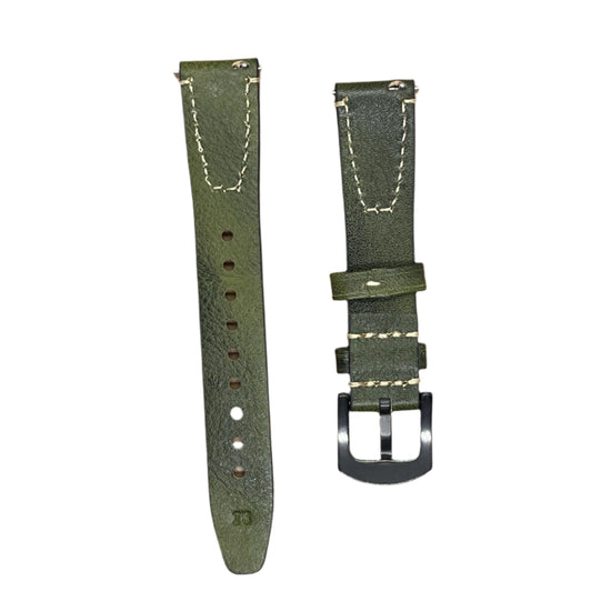 Vintage Premium Leather Watch Strap – Quick Release