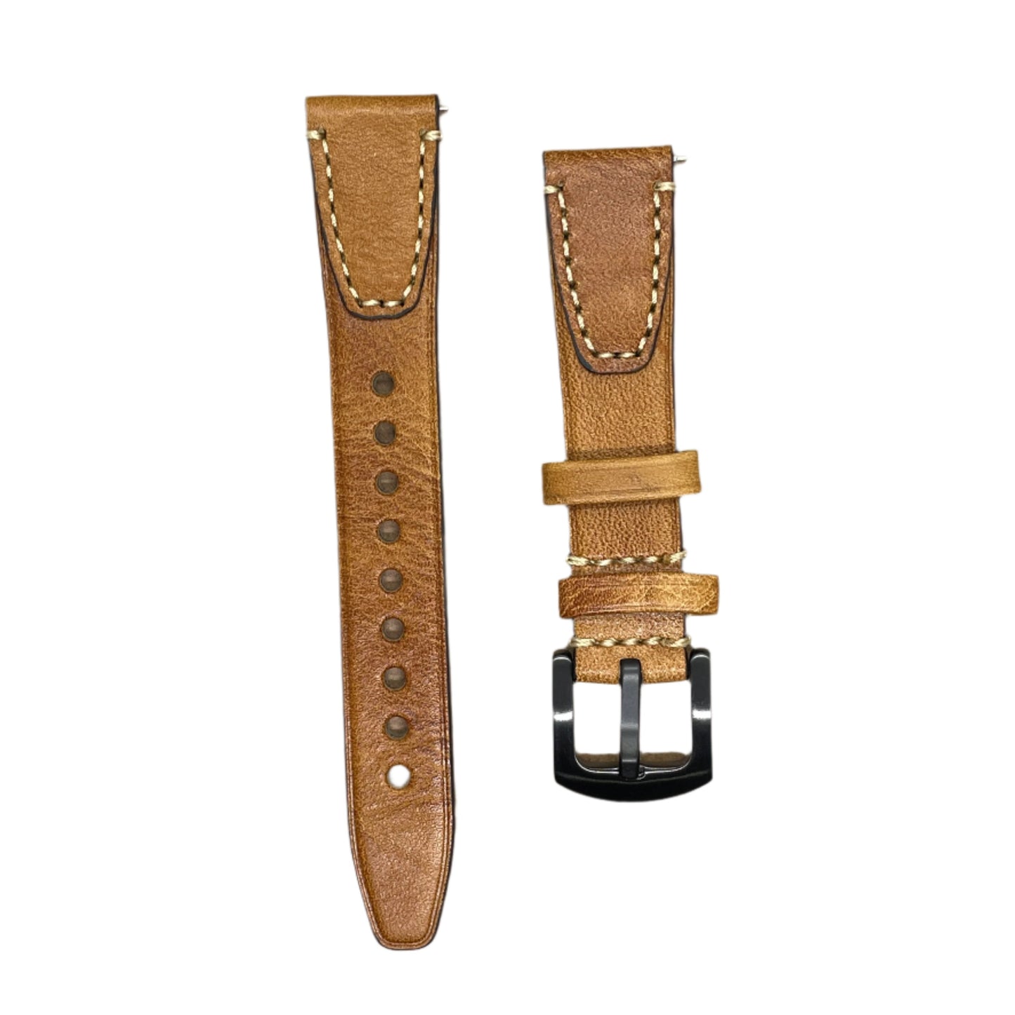 Vintage Premium Leather Watch Strap – Quick Release