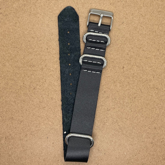 18mm Leather NATO Watch Strap – Classic Style, Premium Comfort