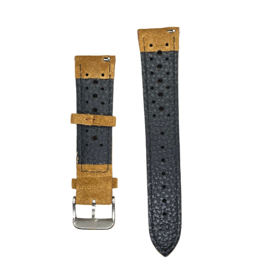 Racer Style Suede Watch Strap – Quick Release | 18mm / 20mm