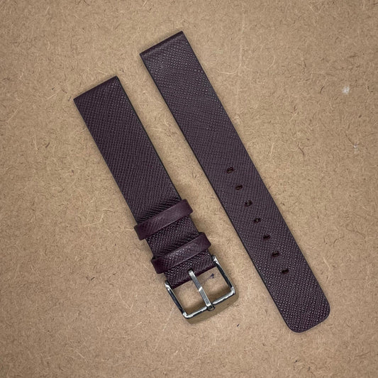 18mm Formal Textured Leather Watch Strap – Premium Finish