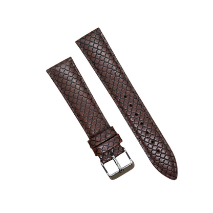 18mm Pattern Leather Watch Strap – Unique Texture and Timeless Style