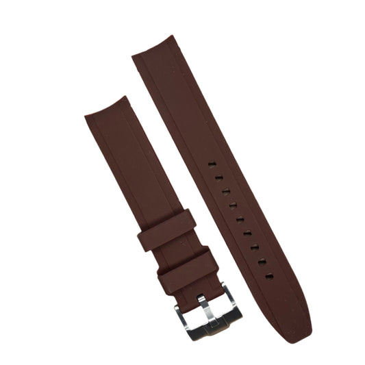 18mm Curved End Silicone Watch Strap – Sporty Comfort and Perfect Fit
