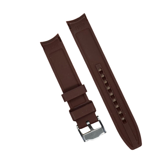 18mm Curved End Silicone Watch Strap – Sporty Comfort and Perfect Fit