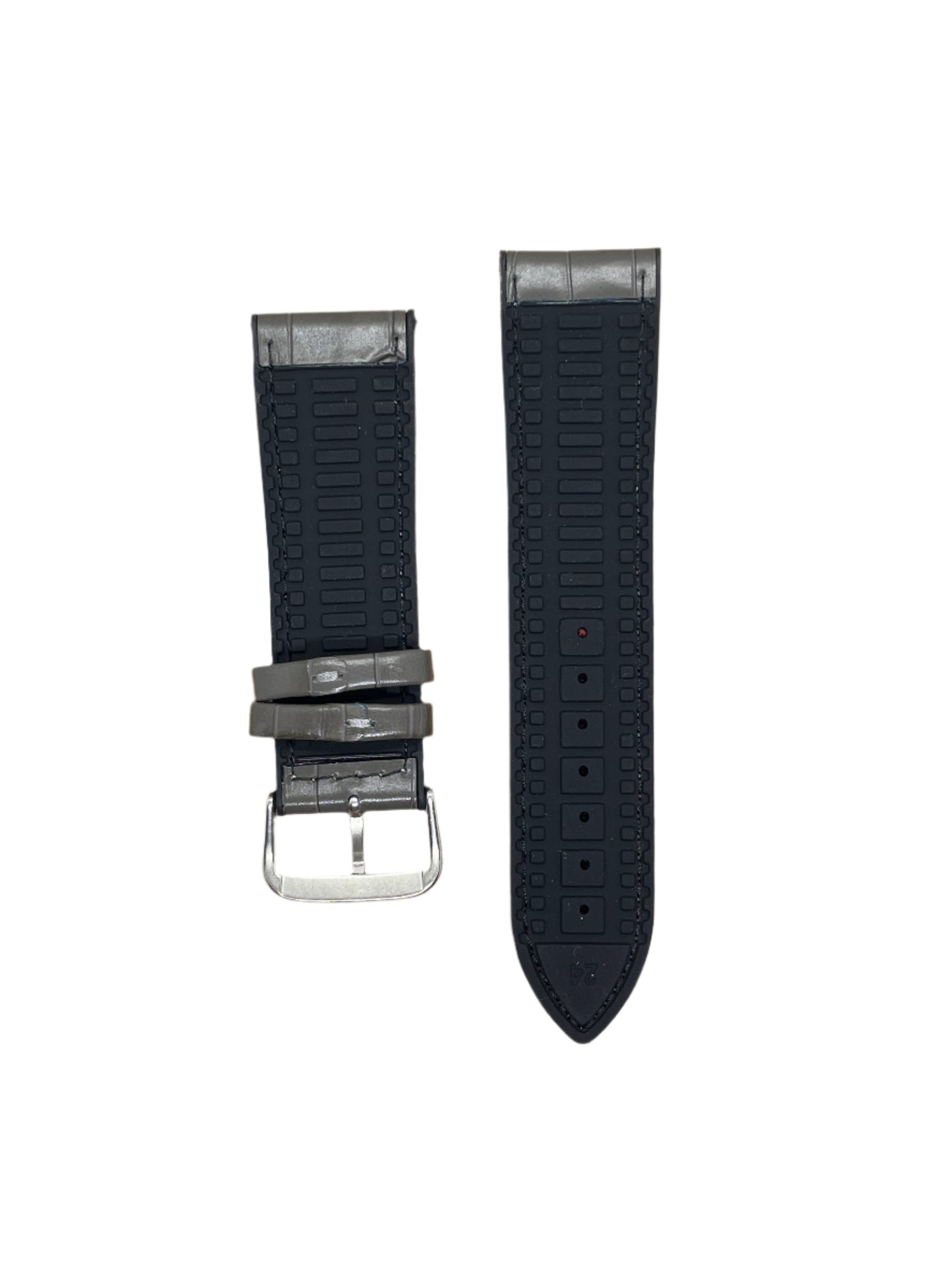 Hybrid Leather & Rubber Watch Strap – 20mm / 22mm / 24mm | Suparv Straps