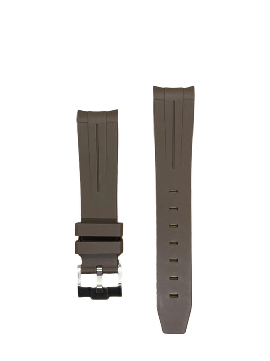 Premium Silicone Curved End Watch Strap – Seamless Fit & Comfort