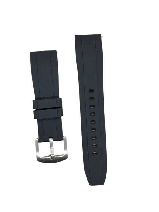 22mm Silicone Angled Strap with Quick Release Pins