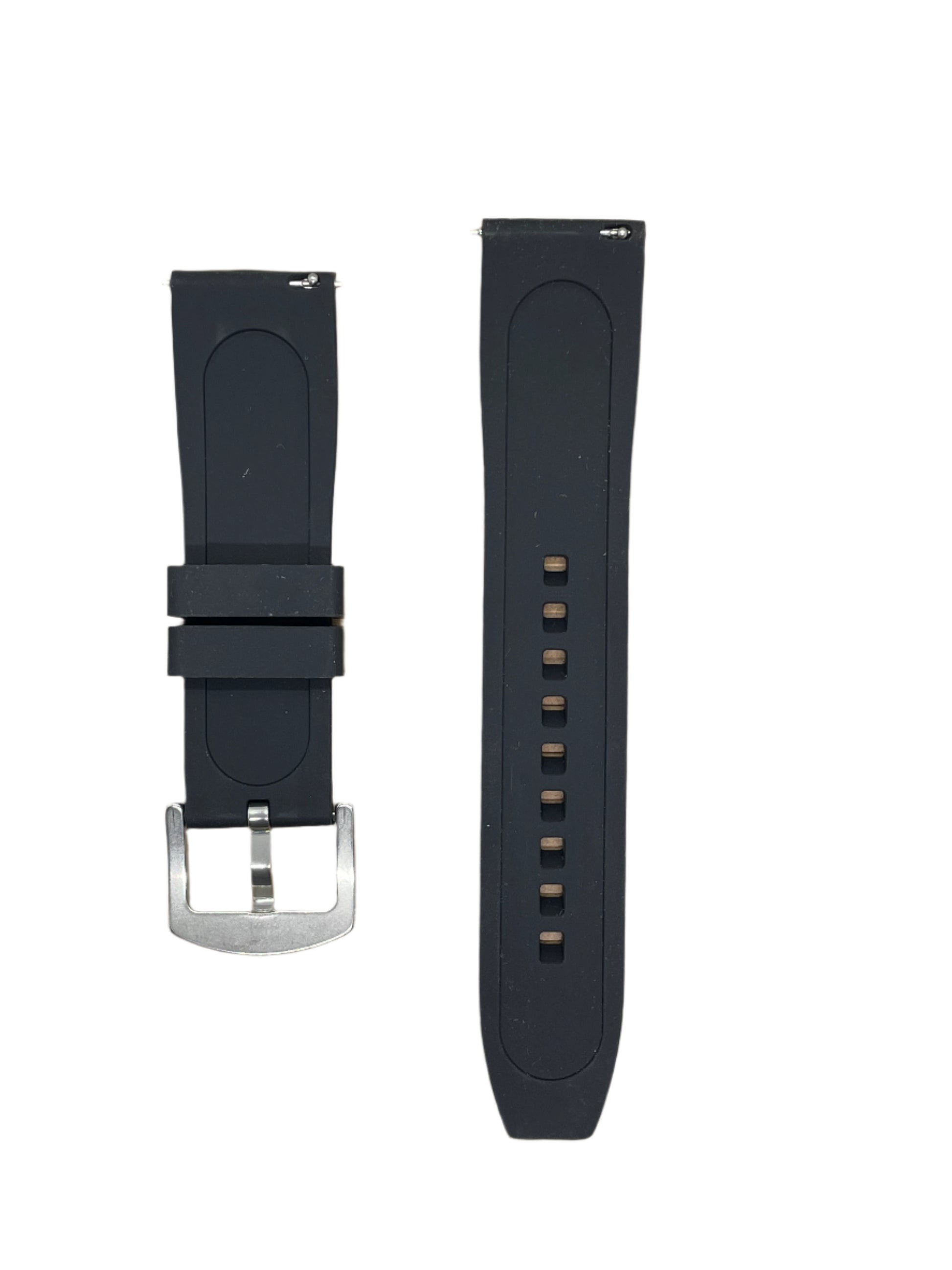 22mm Silicone Angled Strap with Quick Release Pins