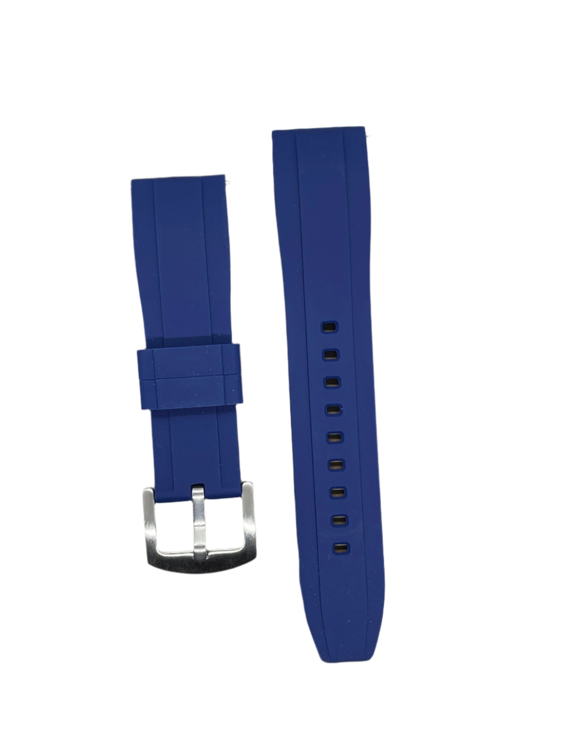 22mm Silicone Angled Strap with Quick Release Pins