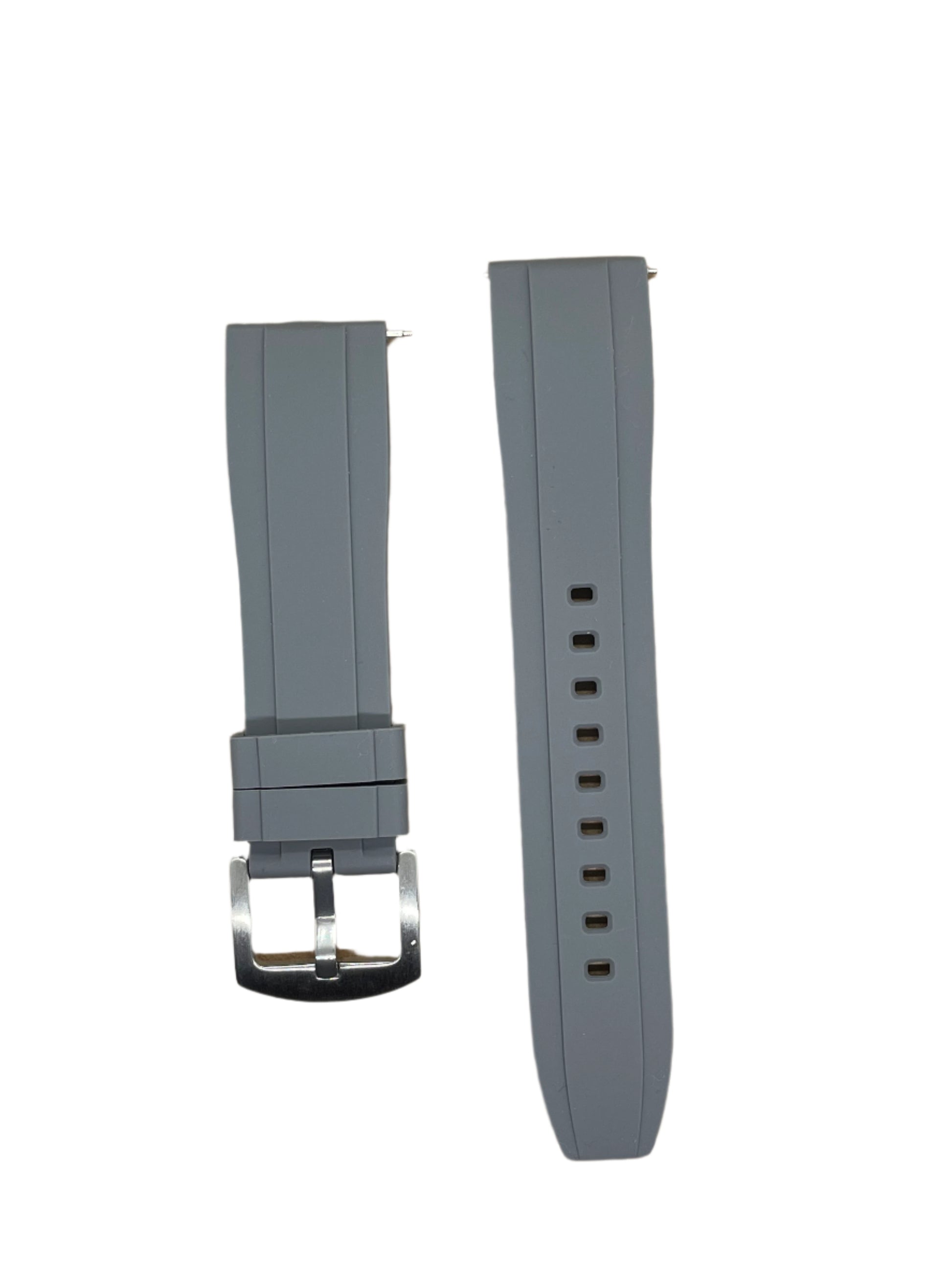22mm Silicone Angled Strap with Quick Release Pins