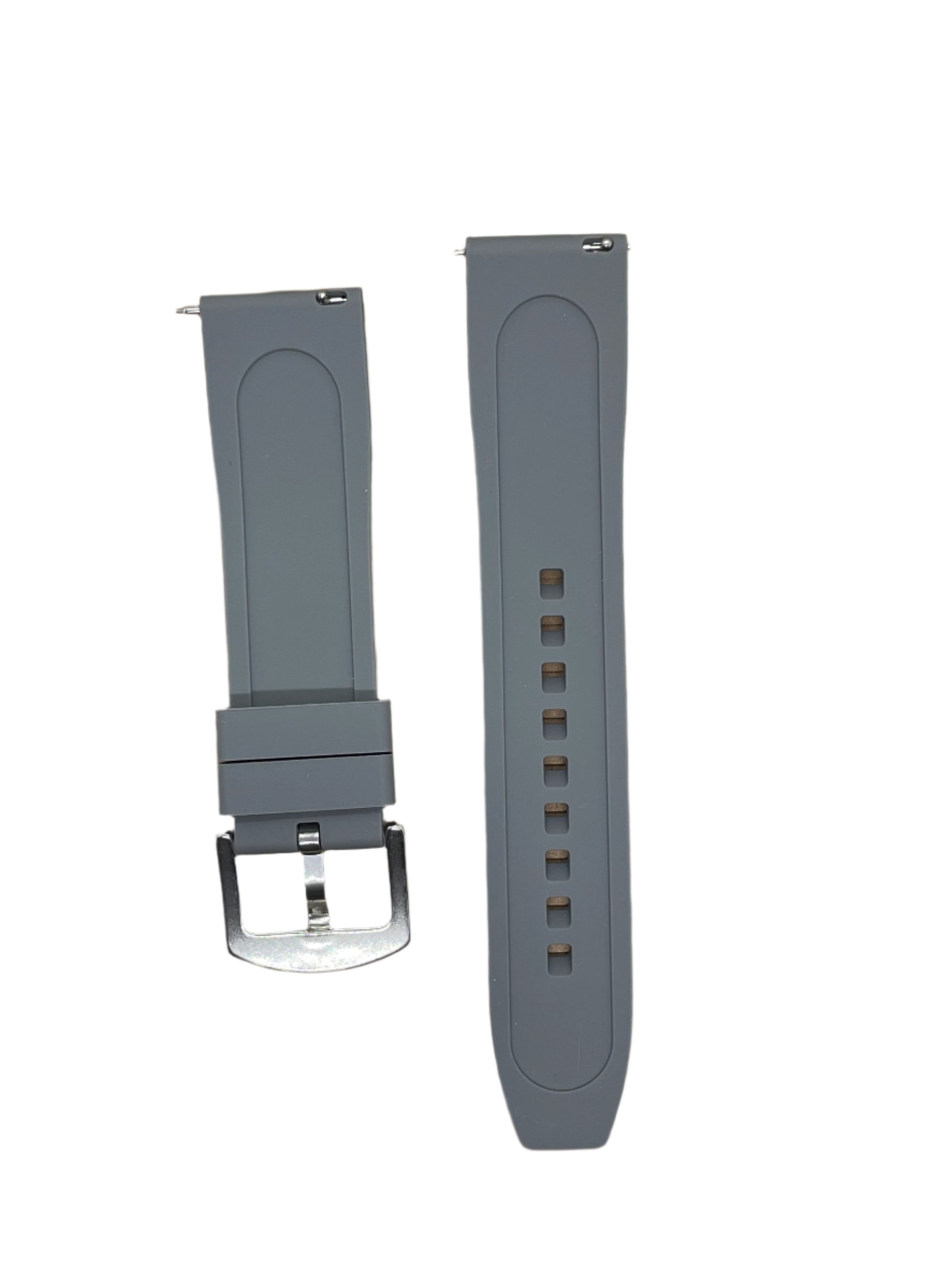 22mm Silicone Angled Strap with Quick Release Pins