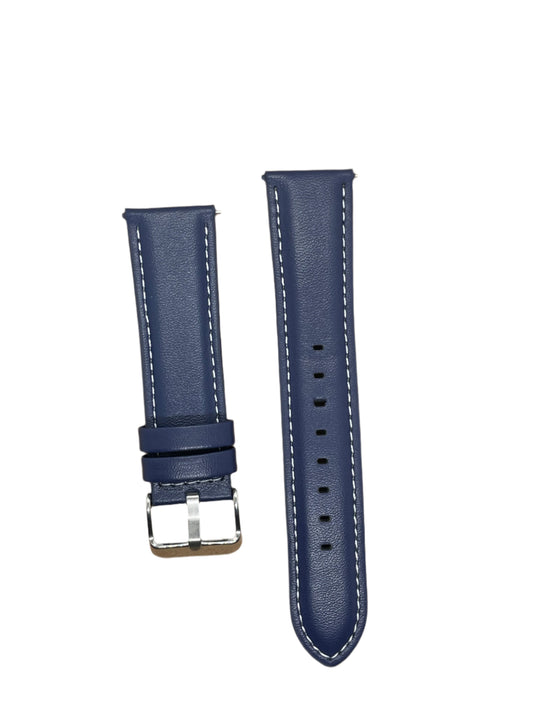 Soft Plain Leather Strap with Quick Release – 22mm