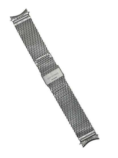 Curved End Milanese Mesh Bracelet – 22mm Stainless Steel