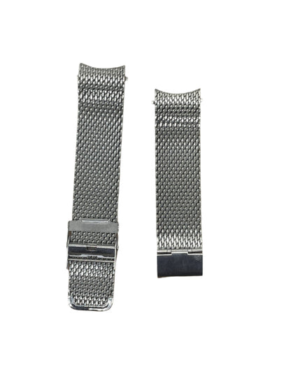 Curved End Milanese Mesh Bracelet – 22mm Stainless Steel