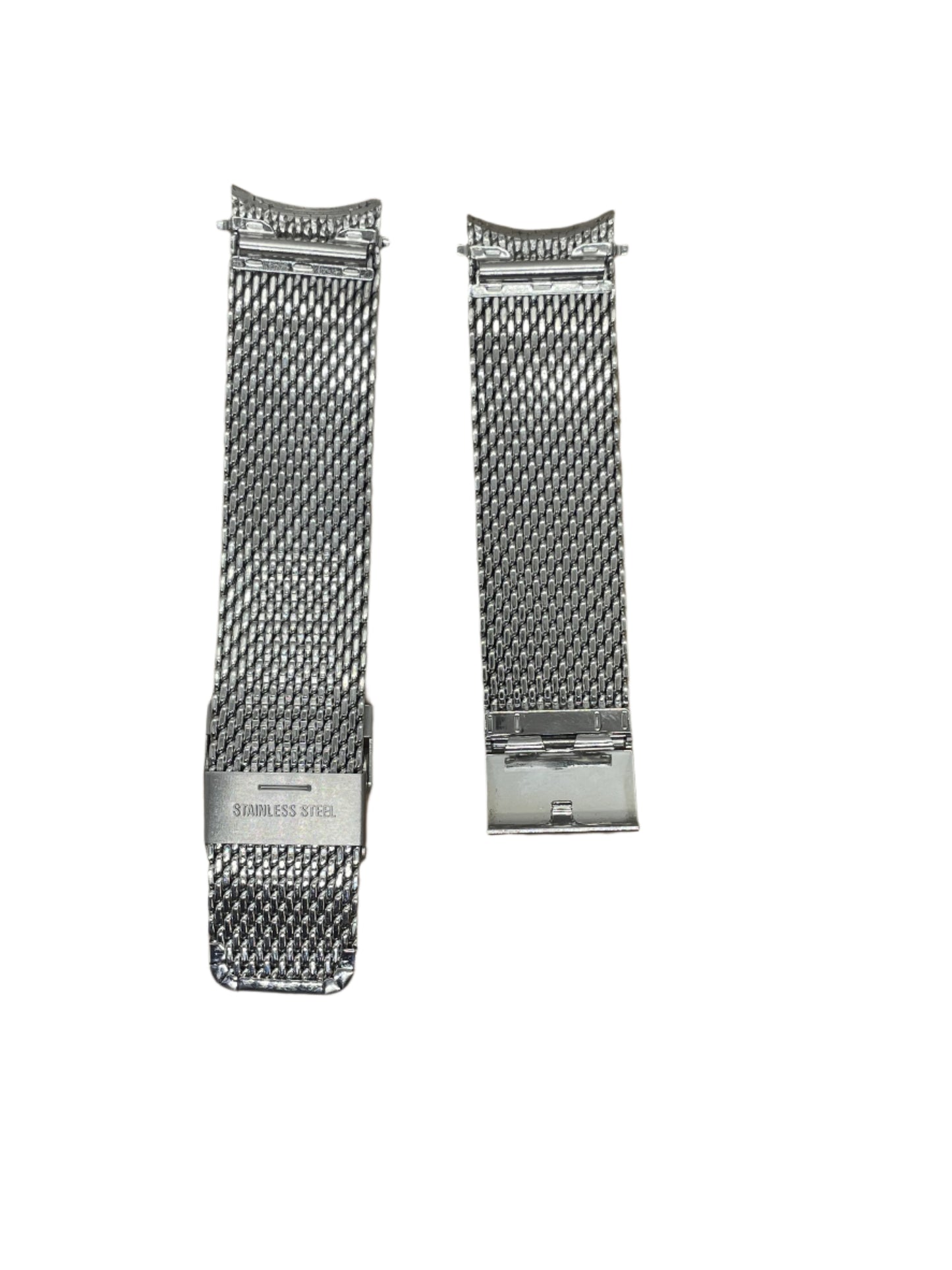 Curved End Milanese Mesh Bracelet – 22mm Stainless Steel