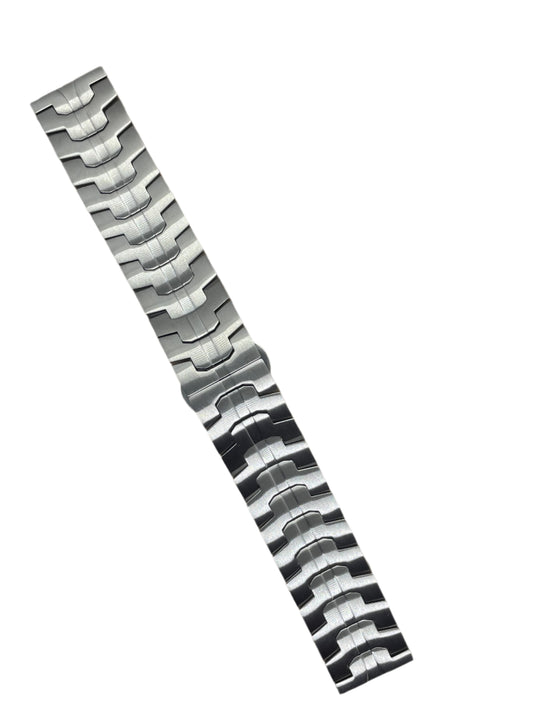 22mm Cofflin-Style Solid Links Stainless Steel Bracelet