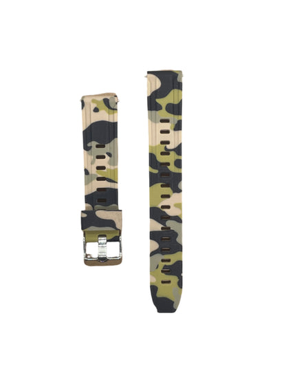 Camouflage Rubber Strap with Quick Release – 18mm / 20mm