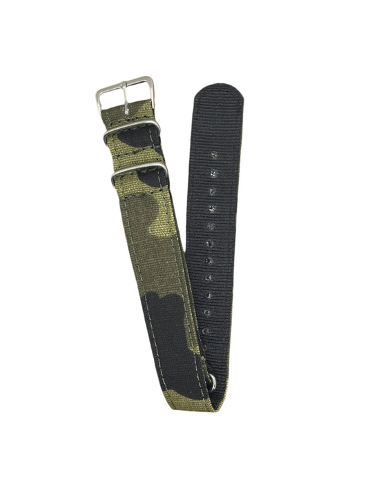 Camouflage Fabric NATO Strap – Sizes 18mm / 20mm / 22mm