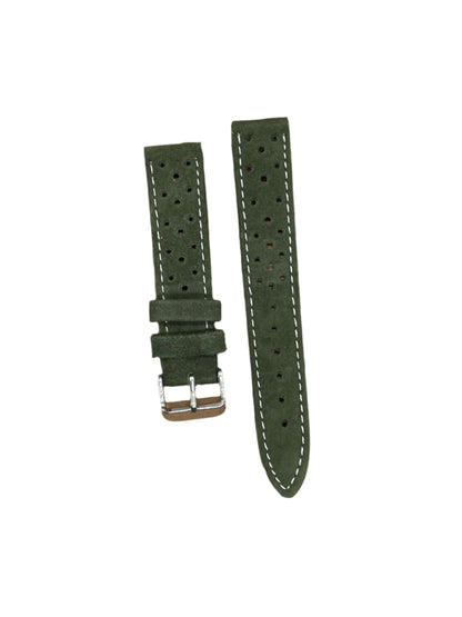 18mm Affordable Suede Rally Strap – Classic Motorsport-Inspired Style