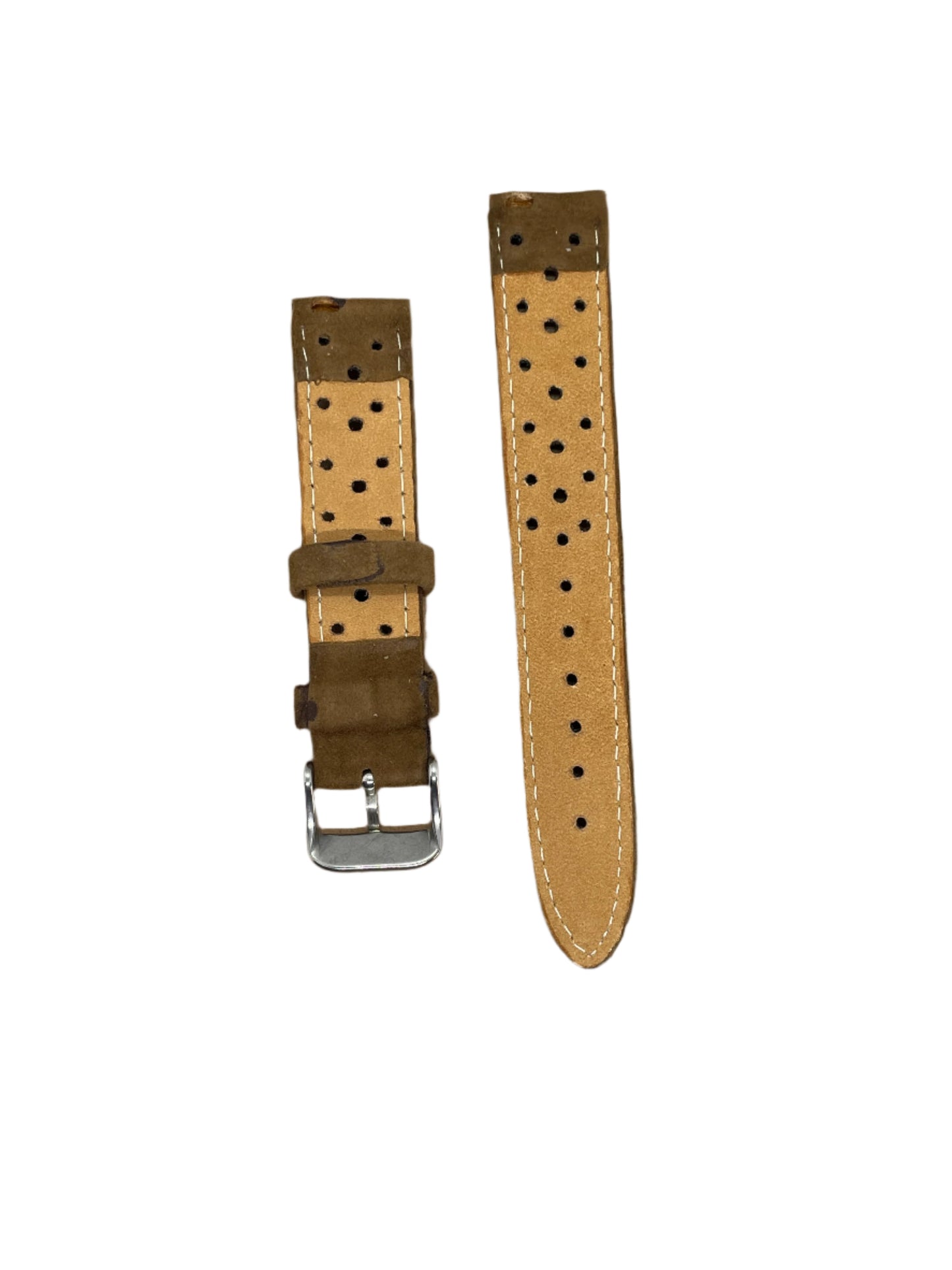 18mm Affordable Suede Rally Strap – Classic Motorsport-Inspired Style