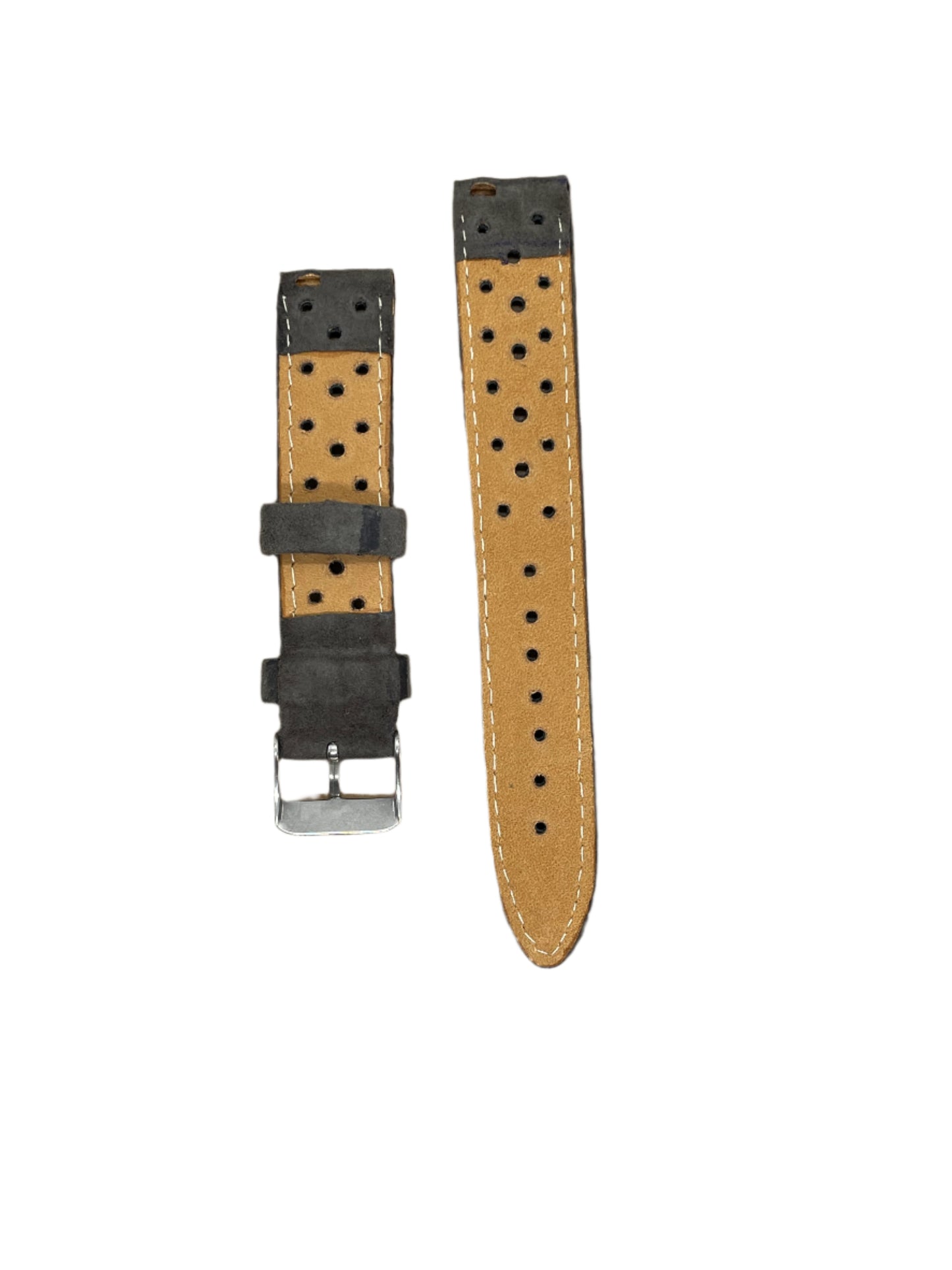 18mm Affordable Suede Rally Strap – Classic Motorsport-Inspired Style